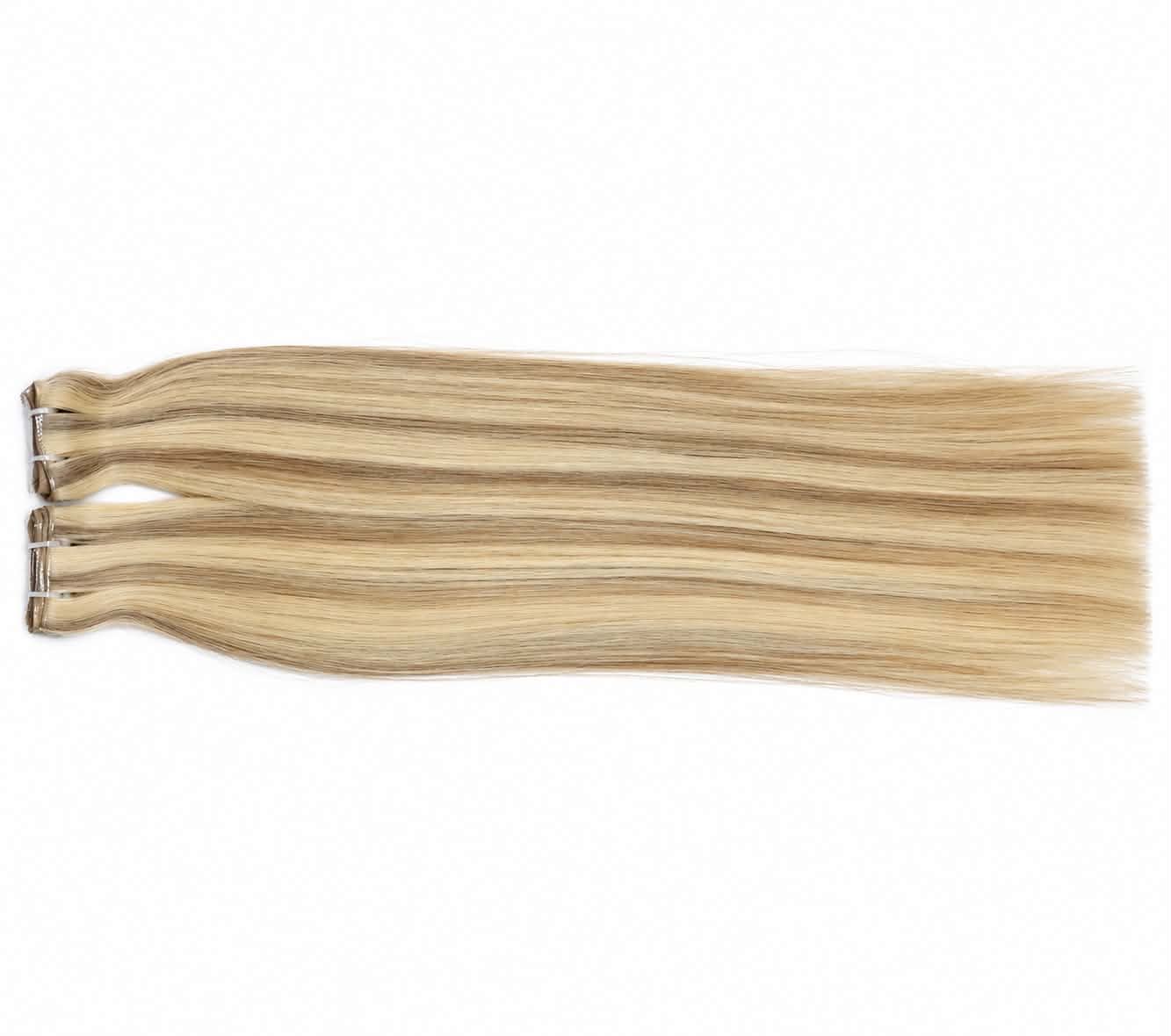 Genius weft - Piano color 18 inches Super Double Drawn Quality Natural Straight