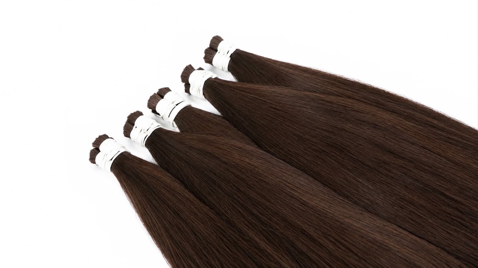 Bulk hair - #2.0 color K138 ring 24 inches Super Double Drawn Quality Straight Hair Texture Wholesale price list