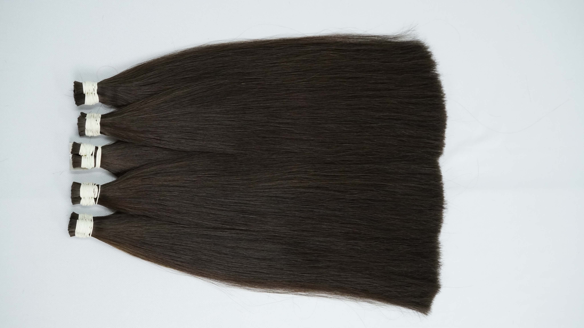 Bulk hair - #2.0 color K138 ring 24 inches Super Double Drawn Quality Straight Hair Texture Wholesale price list