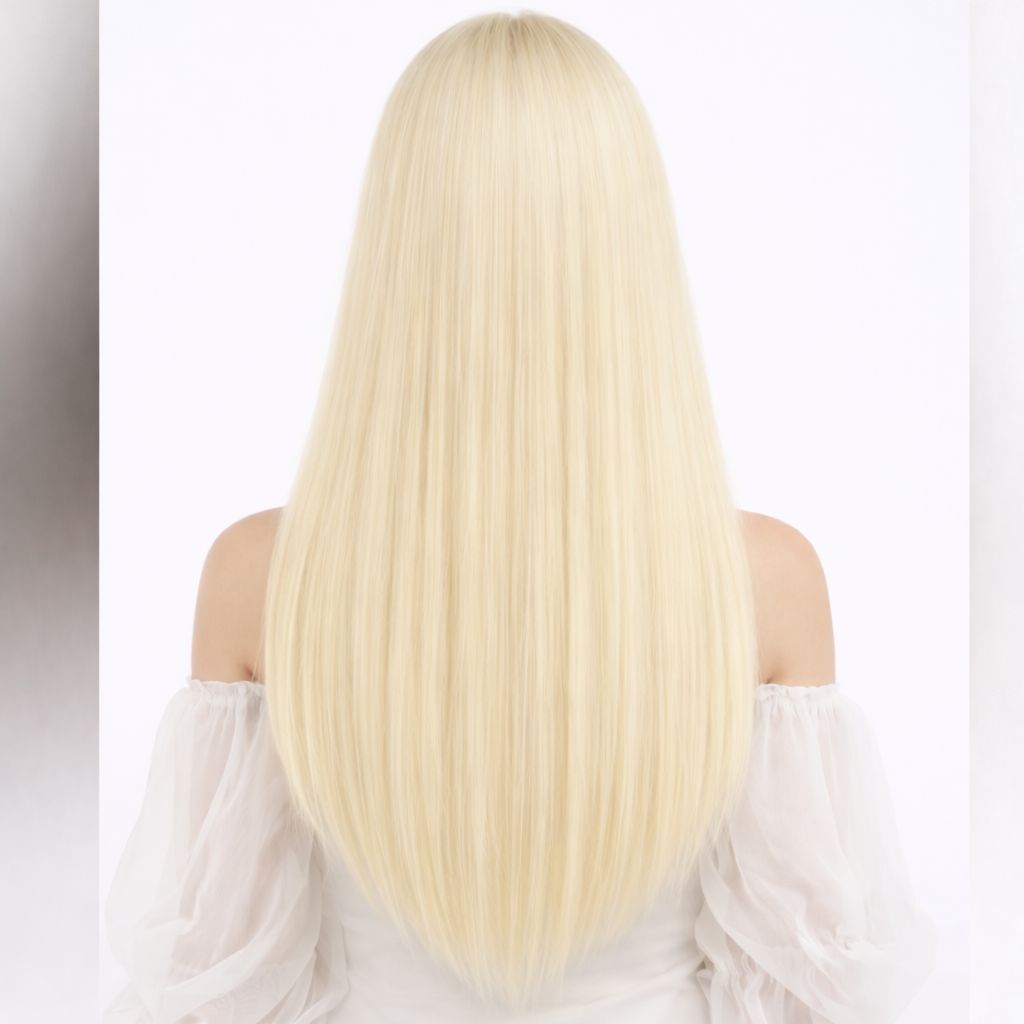 Keratin Flat Tips Light Blonde Color 22 Inches Super Double Drawn Quality Straight Hair Texture