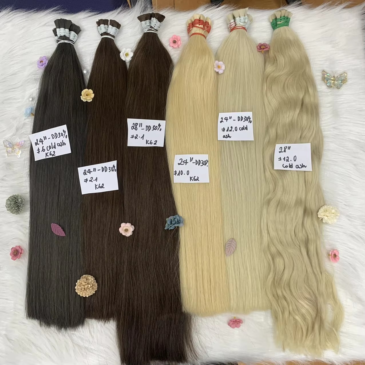 Best Style Fashion New Trending Hot Sale Vietnam High Quality Wavy Color Bulk Hair Extensions Hot Style Wave Human Hair