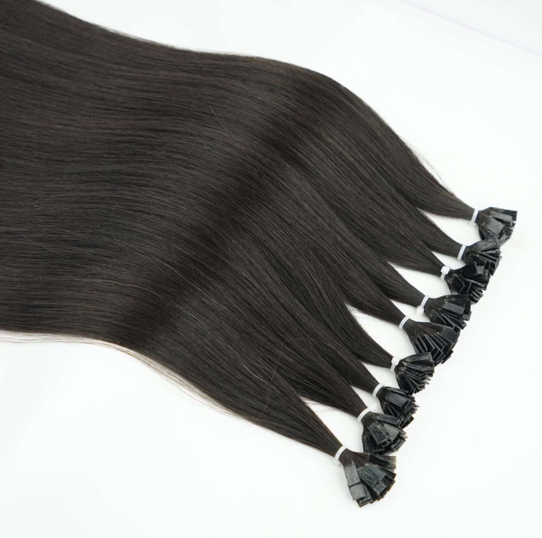 Keratin Flat Tips #2.0 Color 22 Inches Super Double Drawn Quality Straight Hair Texture