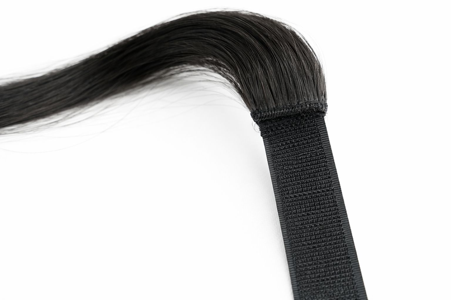 Pony tail - Natural Black Color 20 inches Super Double Drawn Quality Straight Hair Texture