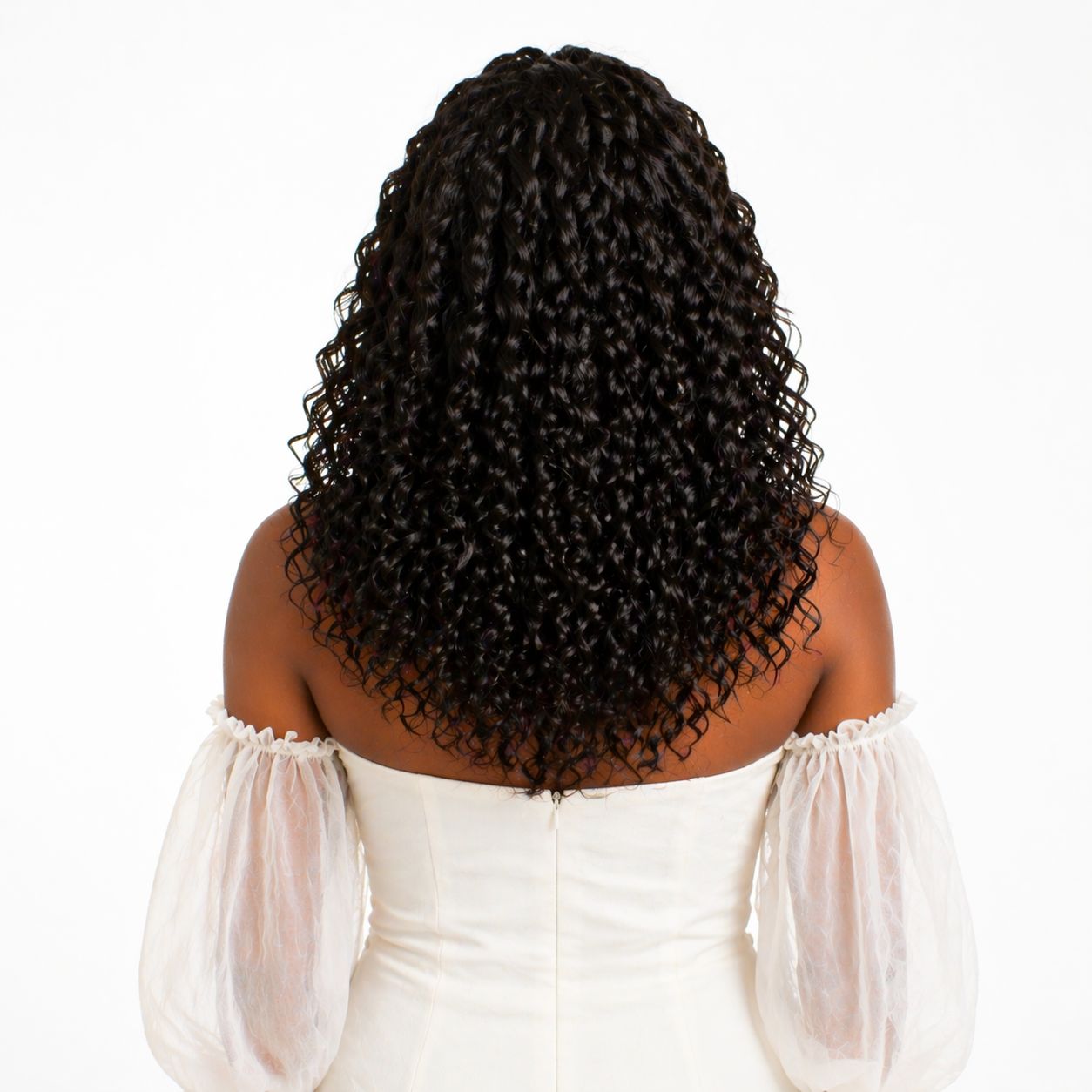 Clip in - Natural Black Color 20 inches Super Double Drawn Quality Curly Hair Texture
