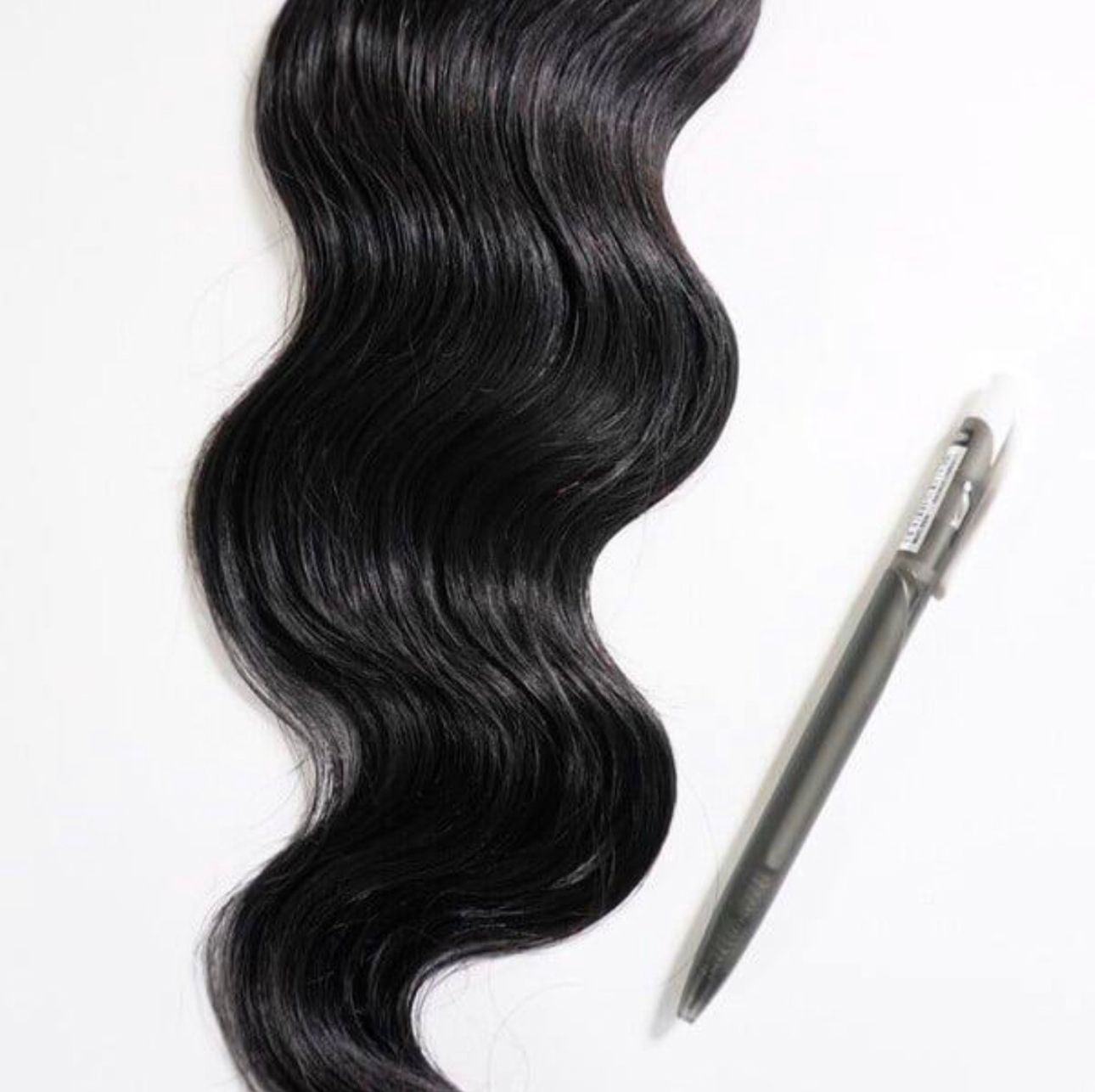 Weft - Natural Black Color 22 inches Super Double Drawn Quality Wavy Hair Texture