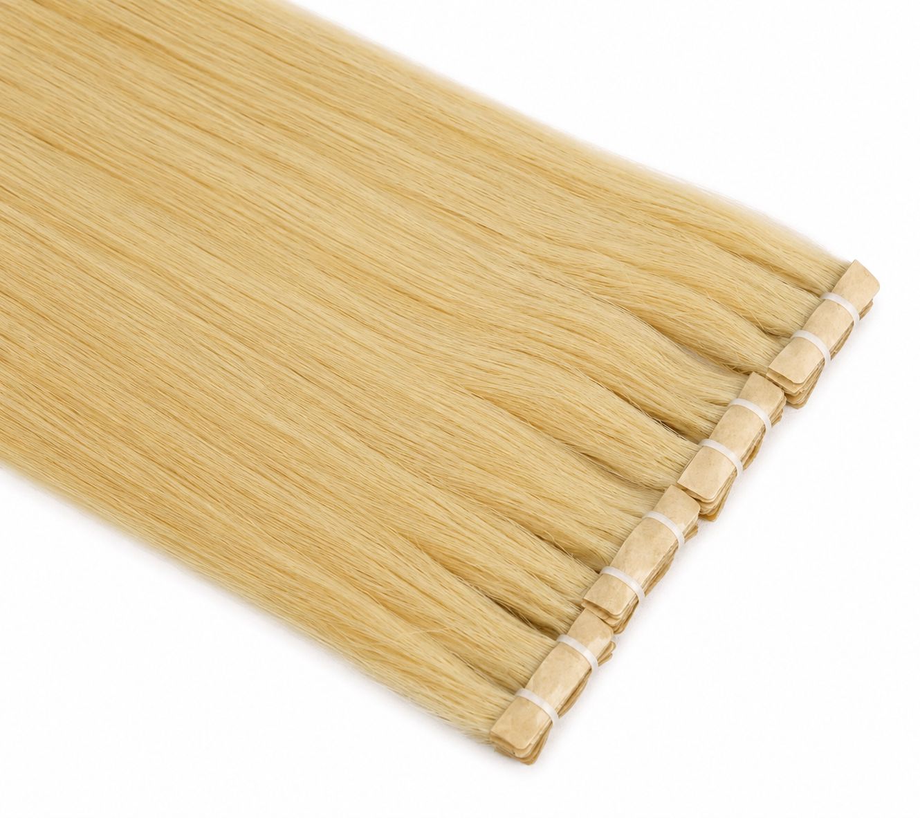 Invisible tapes - #9.13 color 24 inches Super Double Drawn Quality Straight Hair Texture