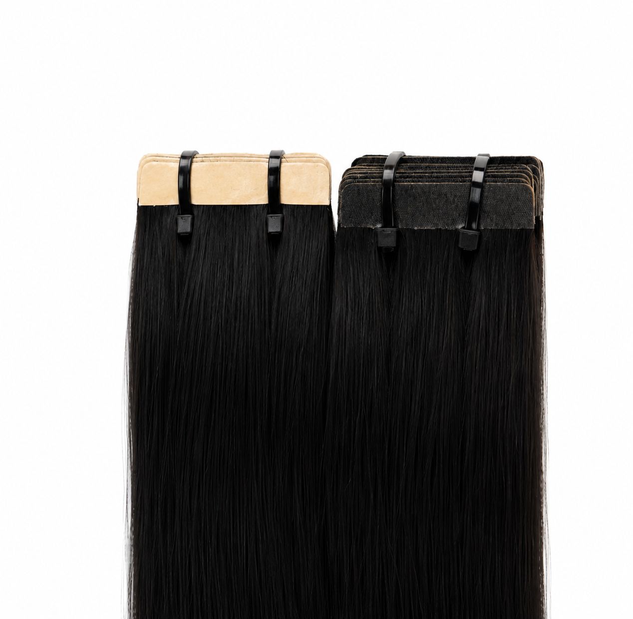 Regular tapes - #Natural black color 24 inches Super Double Drawn Quality Straight Hair Texture Wholesale price list