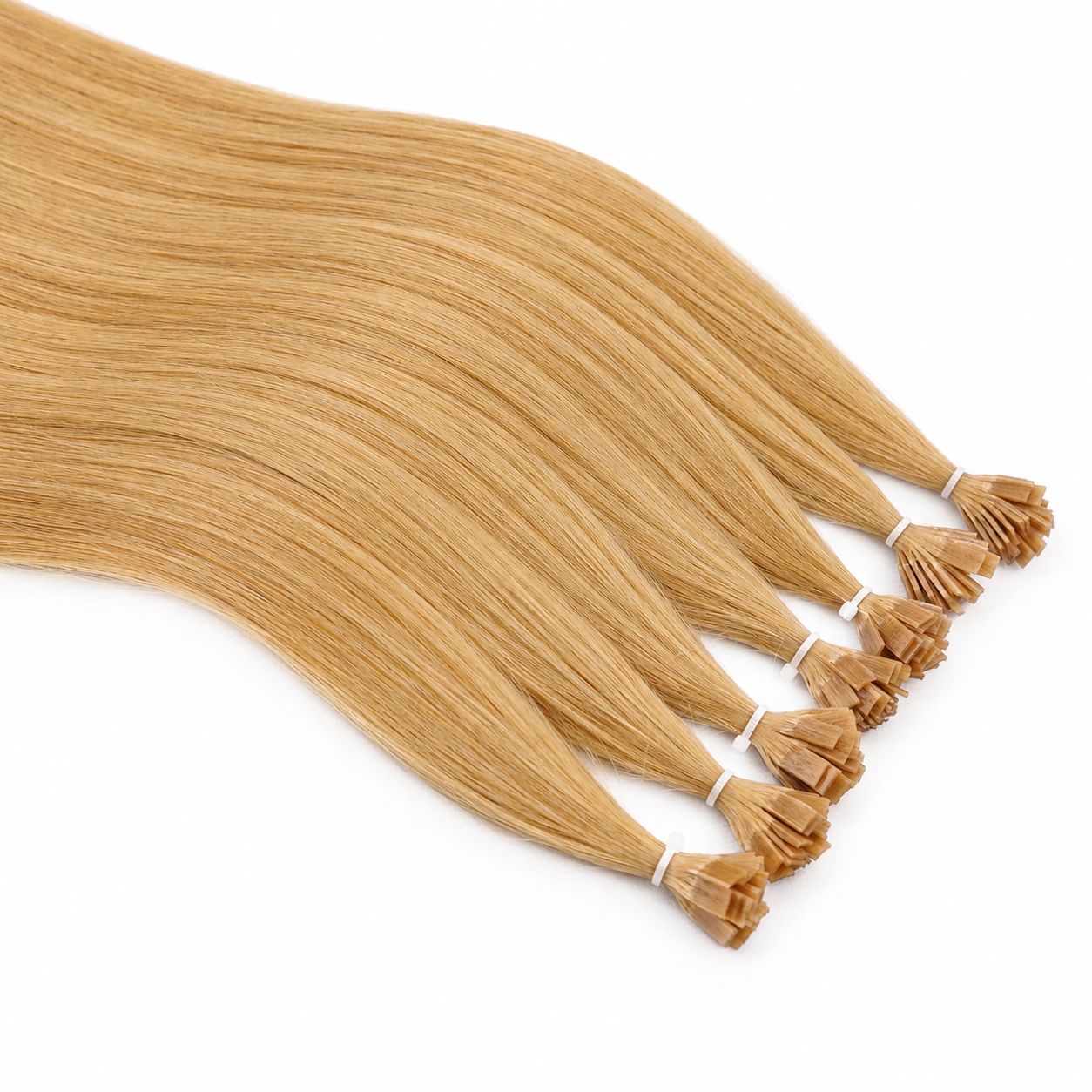 Keratin bonded hair tip (Flat tip) - #8.0 color 24 inches Super Double Drawn Quality Straight Hair Texture Wholesale price list
