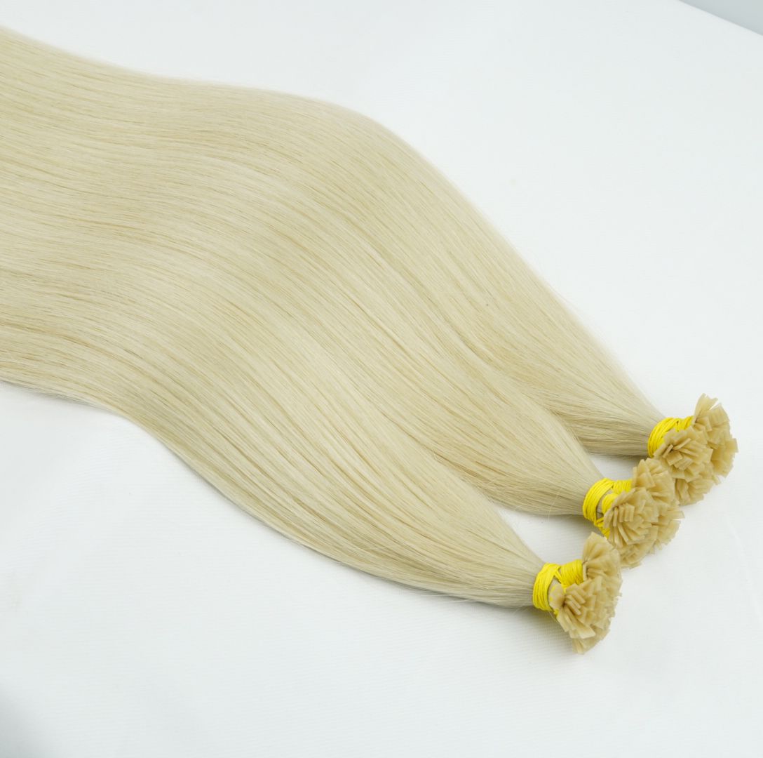 Keratin bonded hair tip (Flat tip) - #10.1 color 24 inches Super Double Drawn Quality Straight Hair Texture Wholesale price list