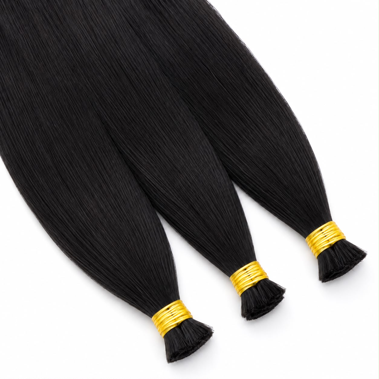Bulk hair - #Jet black color 24 inches Super Double Drawn Quality Straight Hair Texture Wholesale price list