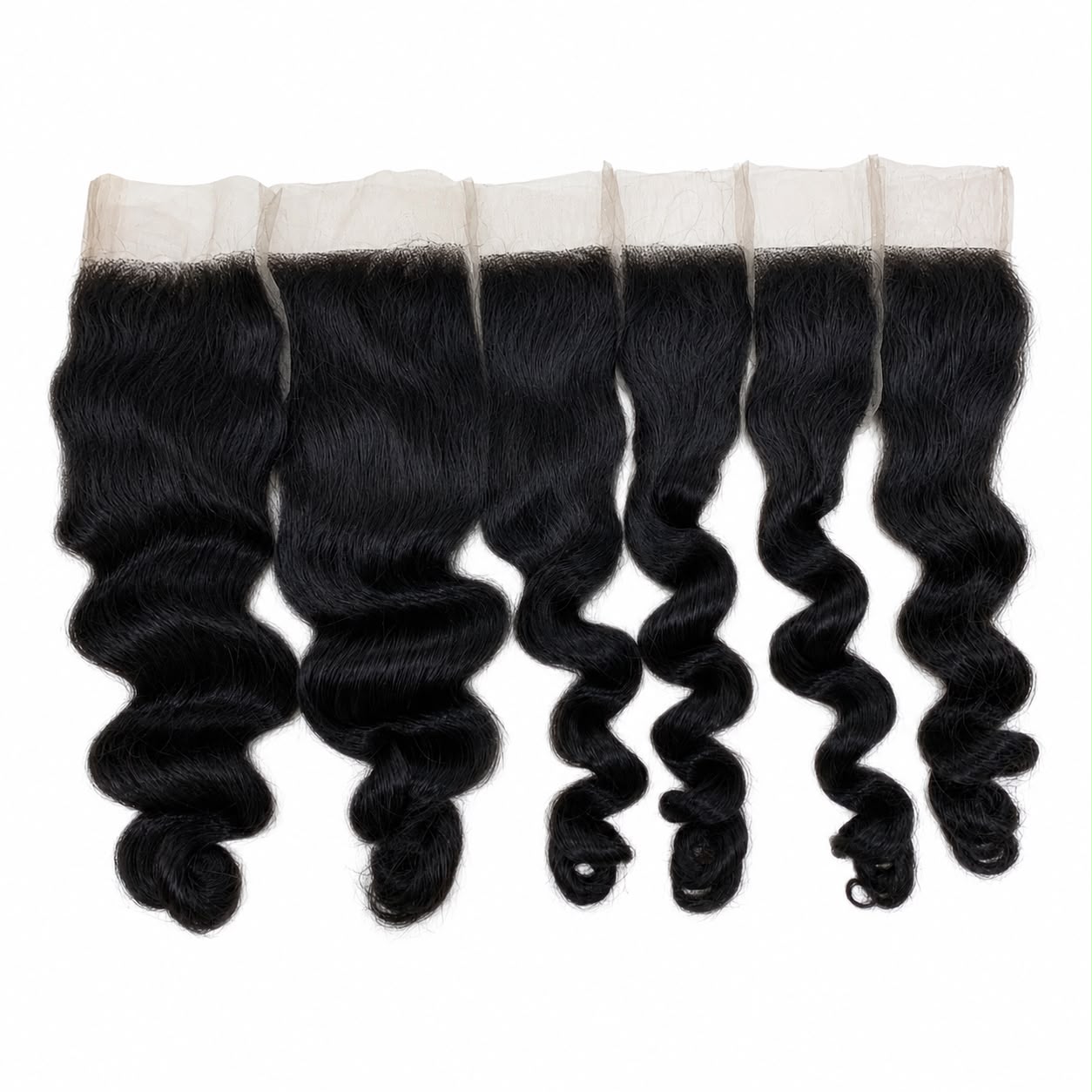 Closure - Natural Black Color 16 inches Natural wave Hair Texture HD lace Swiss Lace Double Knot