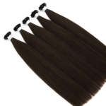 Keratin bonded hair tip (Flat tip) - #1C color 20 inches Super Double Drawn Quality Straight Hair Texture Wholesale price list