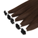 Keratin bonded hair tip (Flat tip) - #1C color 20 inches Super Double Drawn Quality Straight Hair Texture Wholesale price list