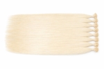 Keratin Flat Tips Light Blonde Color 22 Inches Super Double Drawn Quality Straight Hair Texture