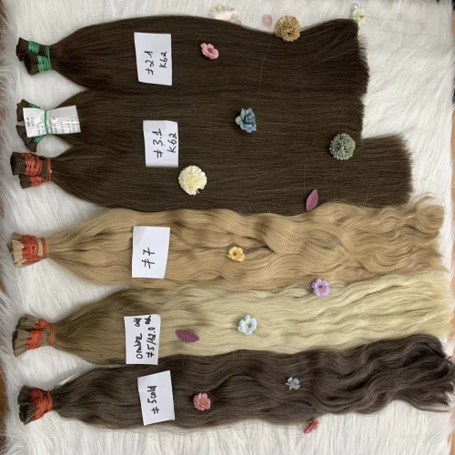 Best Style Fashion New Trending Hot Sale Vietnam High Quality Wavy Color Bulk Hair Extensions Hot Style Wave Human Hair