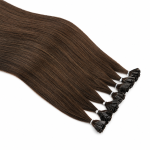 Keratin Flat Tips #4 Color 22 Inches Super Double Drawn Quality Straight Hair Texture