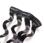 Clip in - Natural Black Color 20 inches Super Double Drawn Quality Curly Hair Texture