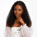 Clip in - Natural Black Color 20 inches Super Double Drawn Quality Curly Hair Texture