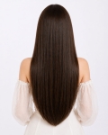 Clip in - Dark Brown Color 22 inches Super Double Drawn Quality Straight Hair Texture