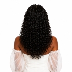 Weft - Natural Black Color 18 inches Super Double Drawn Quality Deep Wavy Hair Texture