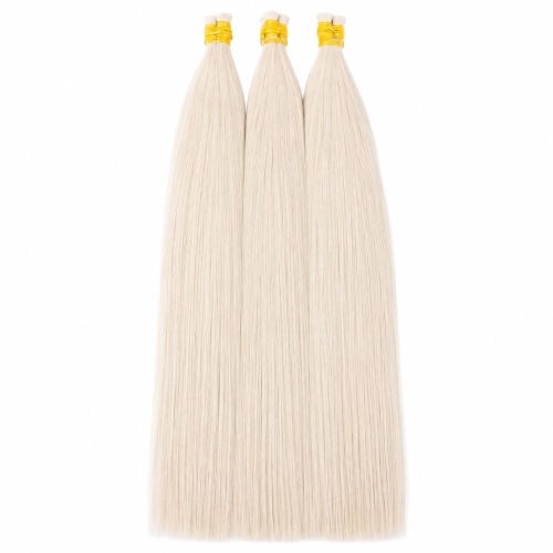 Bulk hair - #10.1 color 20 inches Super Double Drawn Quality Straight Hair Texture Wholesale price list