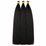 Bulk hair - #Jet black color 24 inches Super Double Drawn Quality Straight Hair Texture Wholesale price list