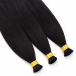 Bulk hair - #Jet black color 24 inches Super Double Drawn Quality Straight Hair Texture Wholesale price list