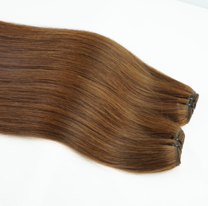 Weft - 5.0 Color 24 inches Super Double Drawn Quality Natural Straight
