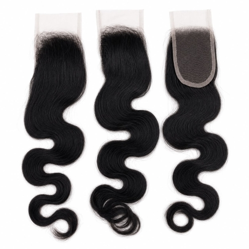 Closure - Natural Black Color 20 inches Body wave Hair Texture HD lace Swiss Lace Double Knot