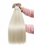 Keratin Flat Tips - 23 Iris Color ring 24 Inches Super Double Drawn Quality Natural Straight Hair Texture