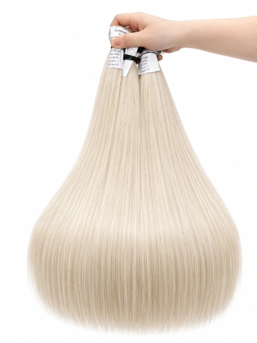 Bulk hair - #60A color K138 ring 24 inches Super Double Drawn Quality Straight Hair Texture Wholesale price list
